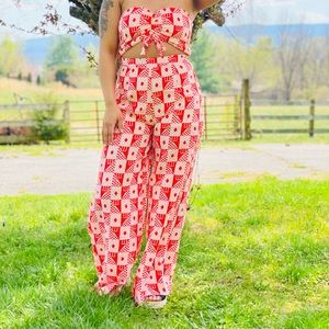 Patterned light weight jumpsuit